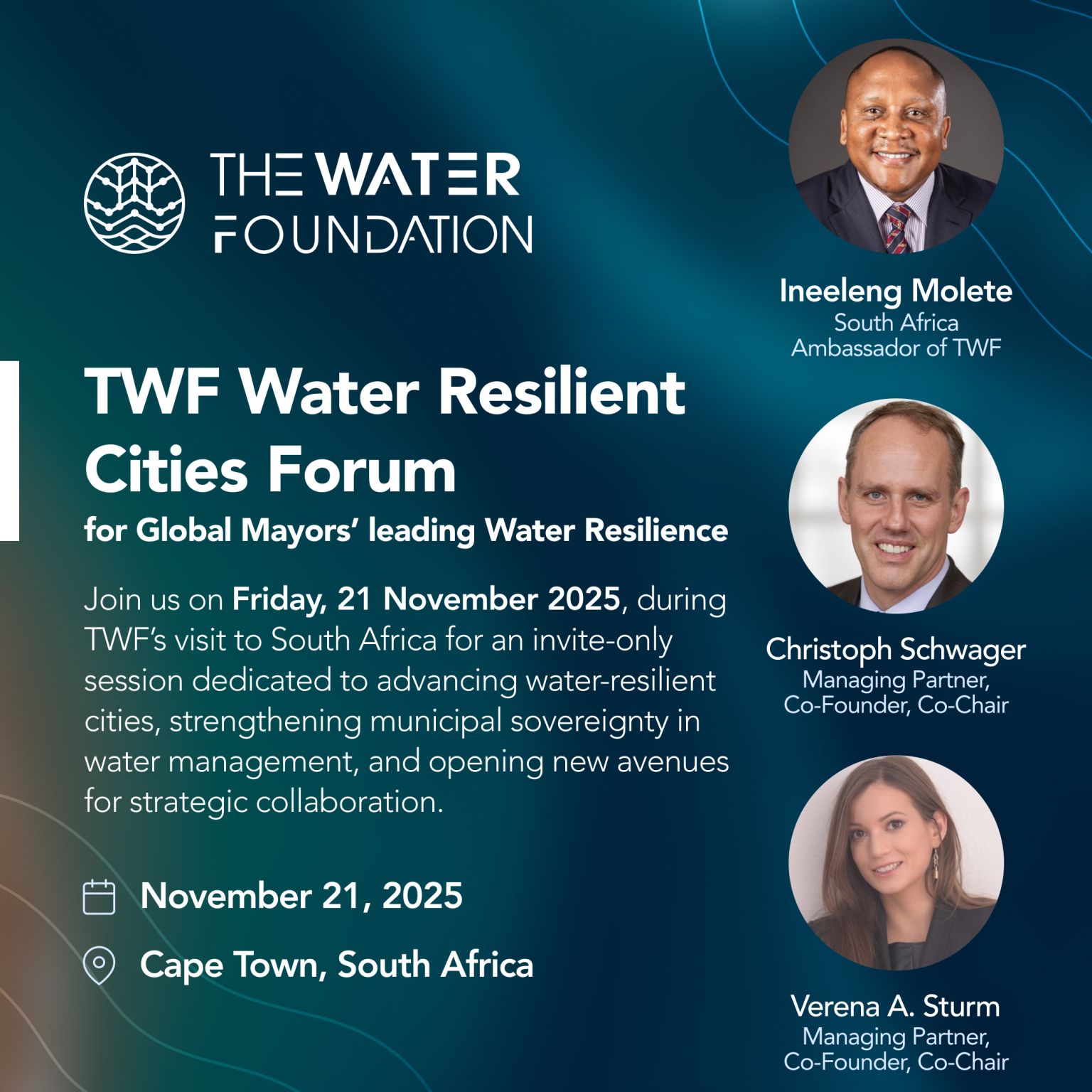 The TWF Water Resilient Cities Forum - Cape Town Edition